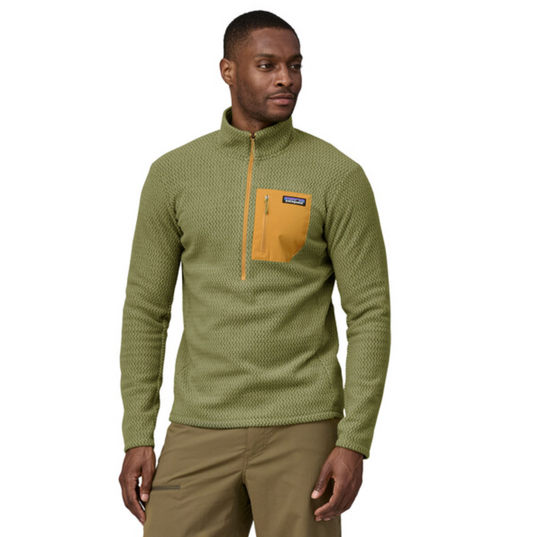 Patagonia Men's R1 Air Zip-Neck - Buckhorn Green Sale