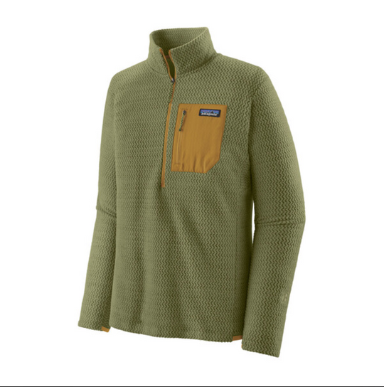 Patagonia Men's R1 Air Zip-Neck - Buckhorn Green Sale