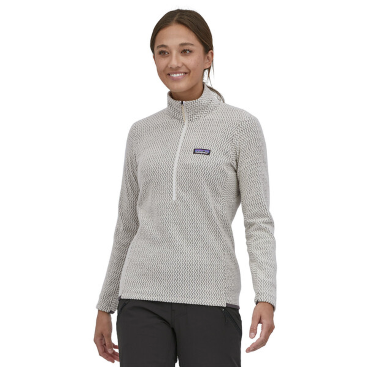 Patagonia Women's R1 Air Zip-Neck - Wool White