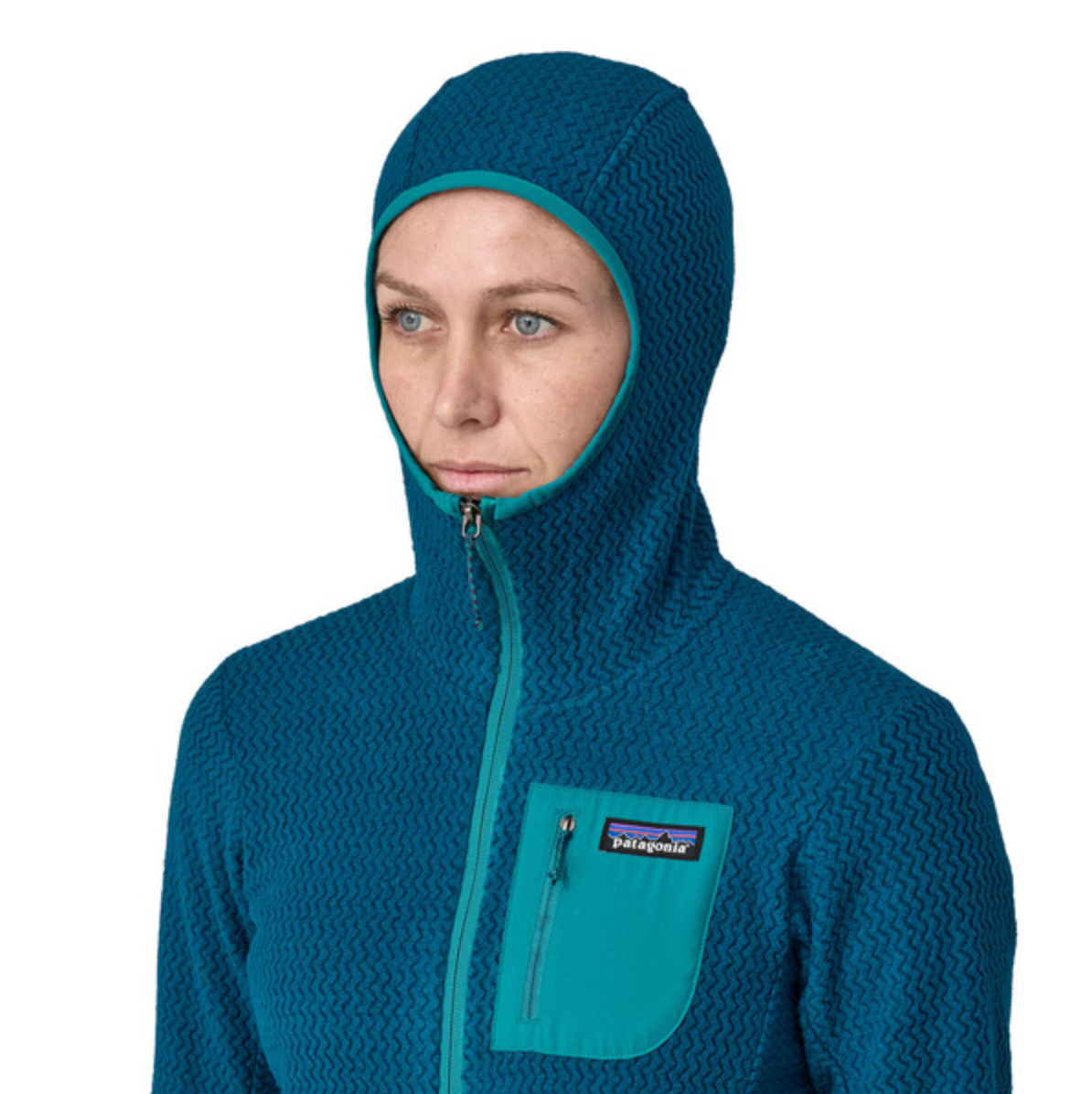 Patagonia Women's R1 Air Full-Zip Hoody - Lagom Blue