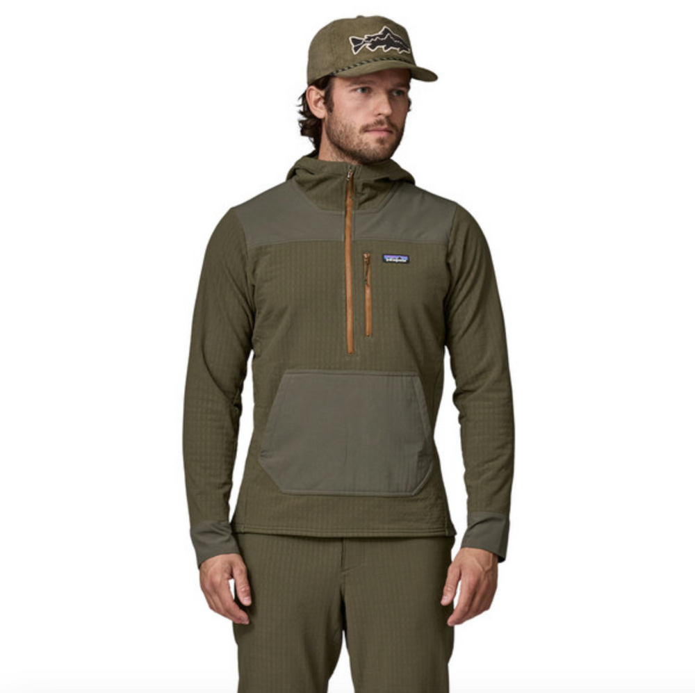 Patagonia Men's R2 TechFace Pullover - Pine Needle Green