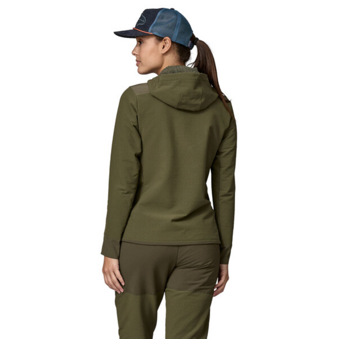 Patagonia Women's R2 CrossStrata Pullover - Pine Needle Green