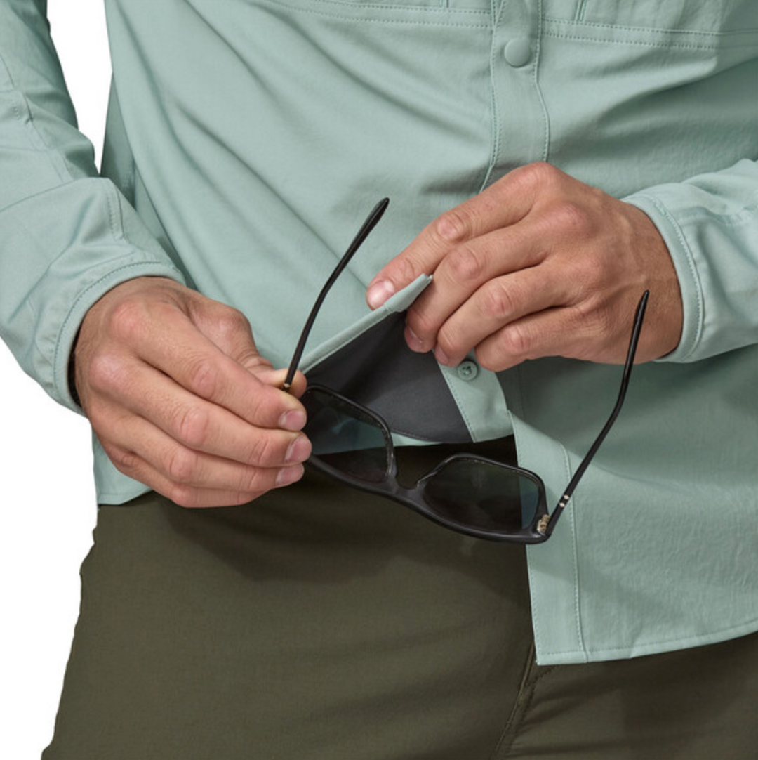 Patagonia Men's River Rambler Hybrid Sun Hoody Crisp Grey