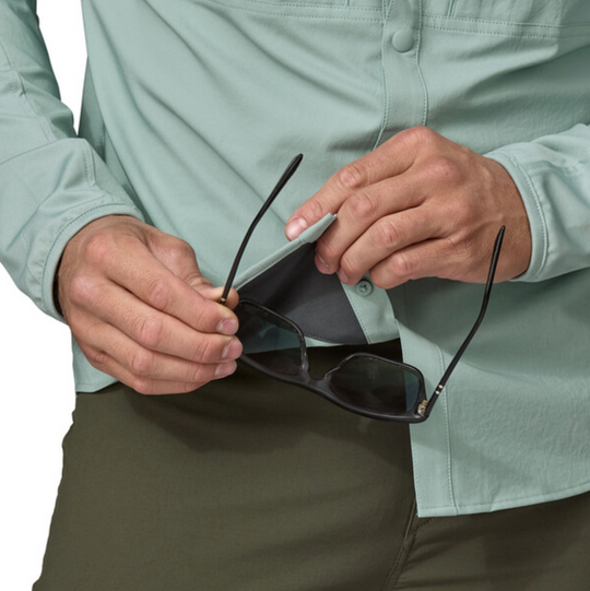 Patagonia Men's River Rambler Hybrid Sun Hoody Crisp Grey