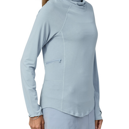 Patagonia Women's Tropic Comfort Natural UPF Shirt - Steam Blue