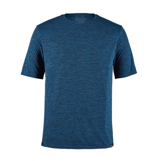 Patagonia Men's Capilene Cool Daily Shirt -  Viking Blue - Navy Blue X-Dye