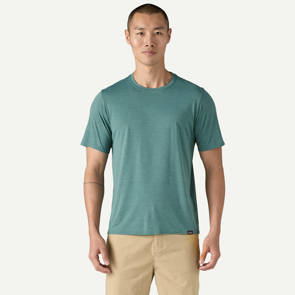 Ed's Fly Shop Patagonia Men's Cap Cool Daily Shirt - Wetland Blue - Light Wetland Blue X-Dye