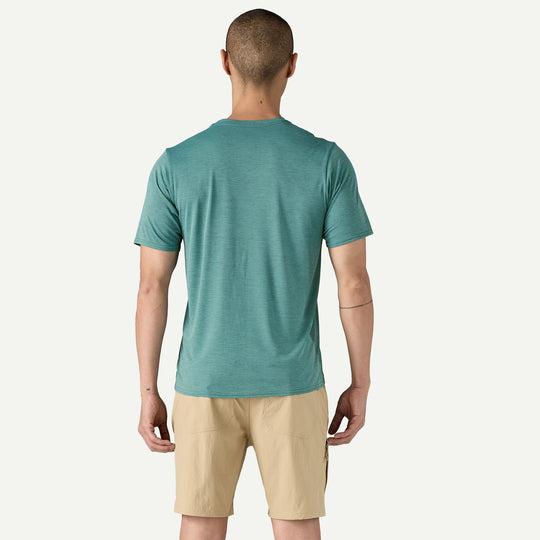 Ed's Fly Shop Patagonia Men's Cap Cool Daily Shirt - Wetland Blue - Light Wetland Blue X-Dye