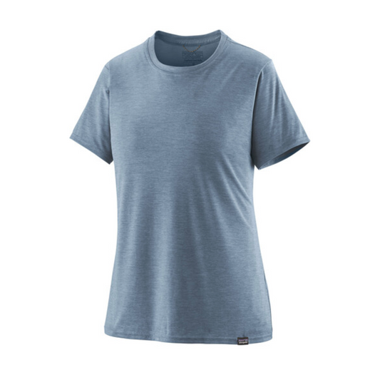 Patagonia Women's Capilene Cool Daily Shirt - Steam Blue - Light Plume Grey X-Dye