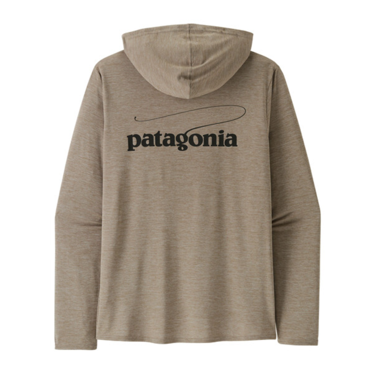 Patagonia Men's Capilene Cool Daily Graphic Hoody - Casting Logo: Seabird Grey X-Dye