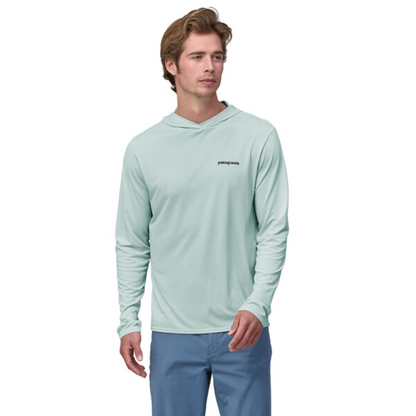 Patagonia Men's Capilene Cool Daily Graphic Hoody - Fitz Roy Tarpon: Wispy Green X-Dye