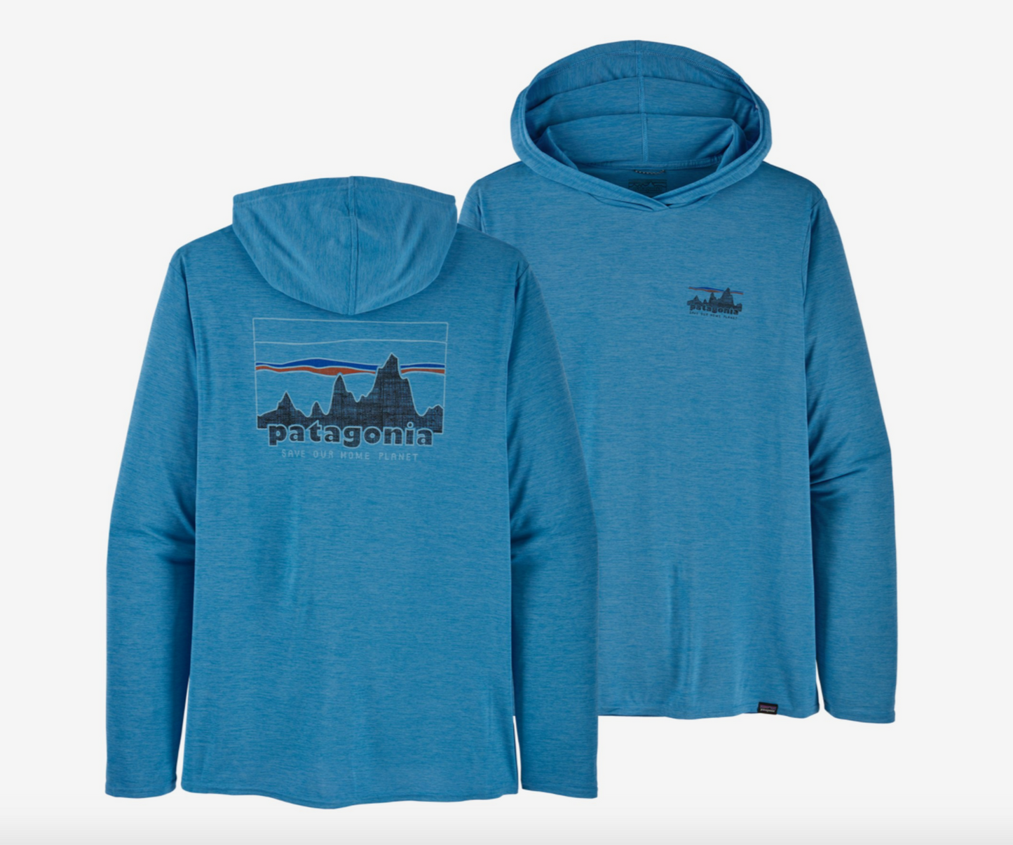 Patagonia Men's Capilene® Cool Daily Graphic Hoody - '73 Skyline: Anacapa Blue X-Dye