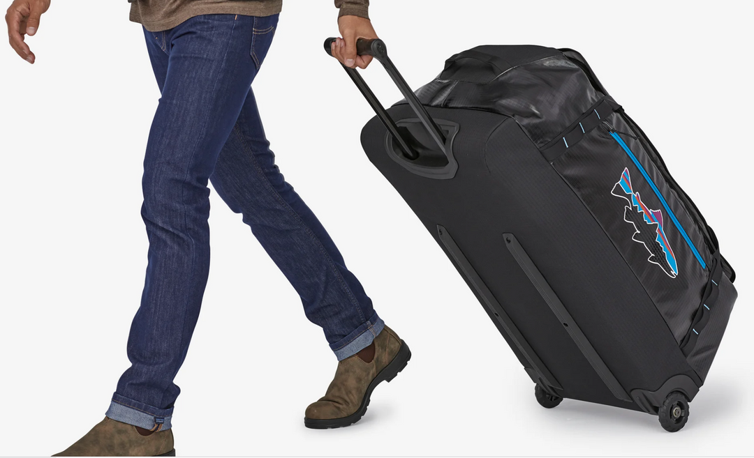 patagonia trout bag Patagonia Black Hole® Wheeled Duffel Bag 100L