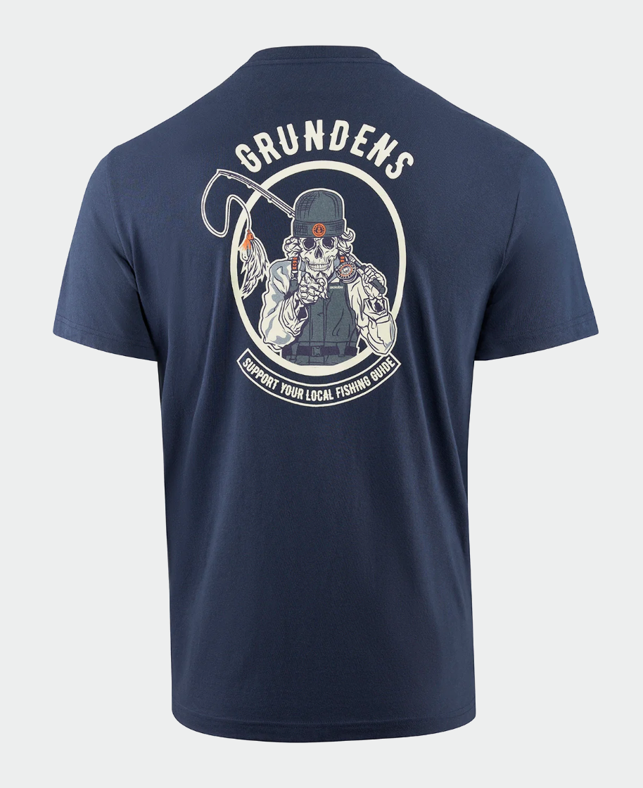 Grundens Support Guides Short Sleeve T-Shirt - Dark Navy