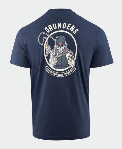 Grundens Support Guides Short Sleeve T-Shirt - Dark Navy