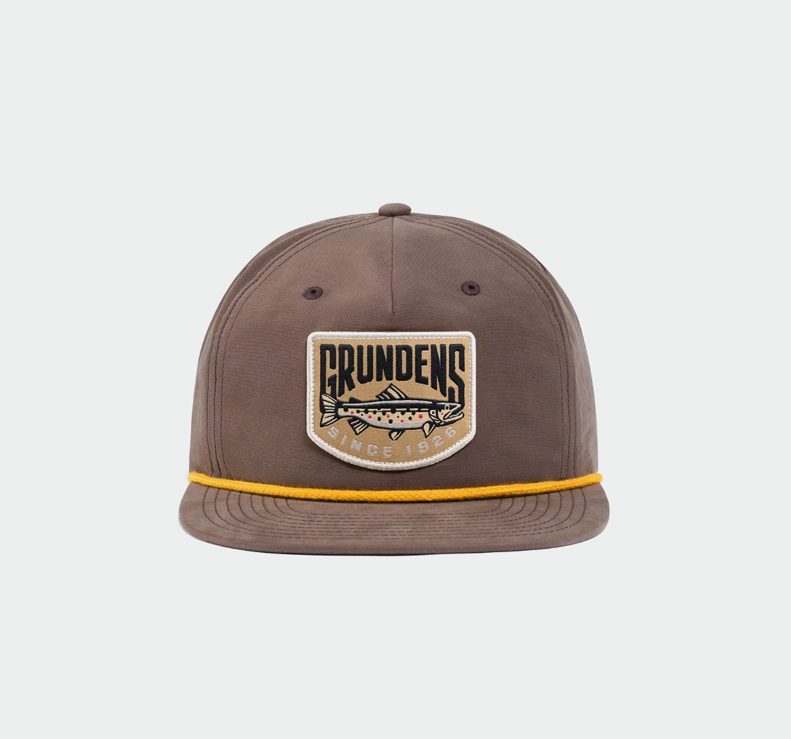 Grundens Trout Patch Rope Trucker - Brown