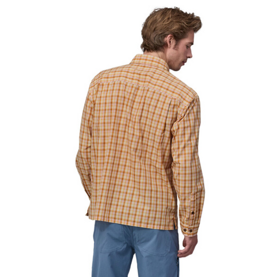 Patagonia Men's Long-Sleeved Island Hopper Shirt - Mirrored: Golden Caramel Sale