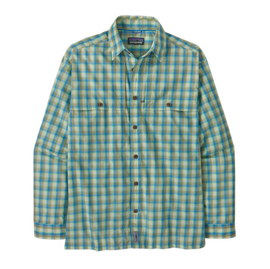 Patagonia Men's Long-Sleeved Island Hopper Shirt - Mirrored: Vessel Blue