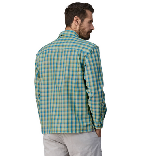 Patagonia Men's Long-Sleeved Island Hopper Shirt - Mirrored: Vessel Blue