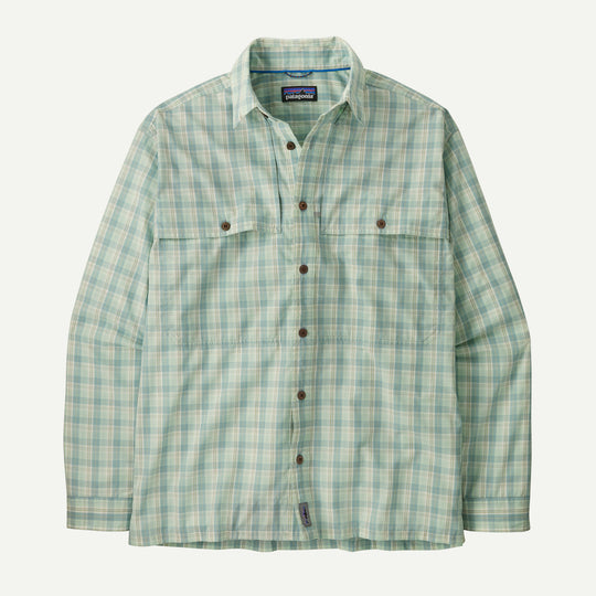 Patagonia Men's Long-Sleeved Island Hopper Shirt - Dipper: Rinsed Green