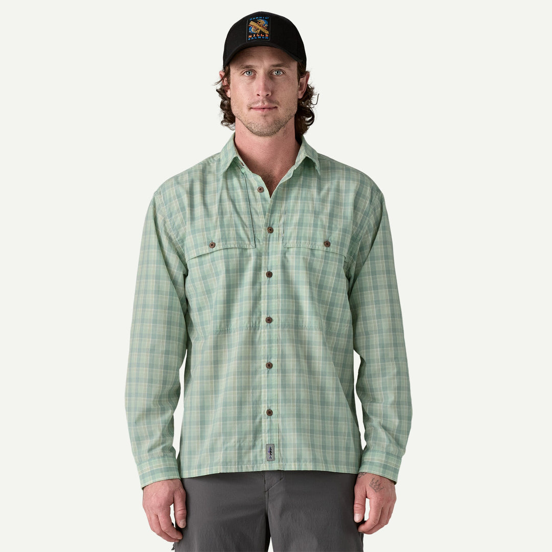 Patagonia Men's Long-Sleeved Island Hopper Shirt - Dipper: Utility Blue Sale