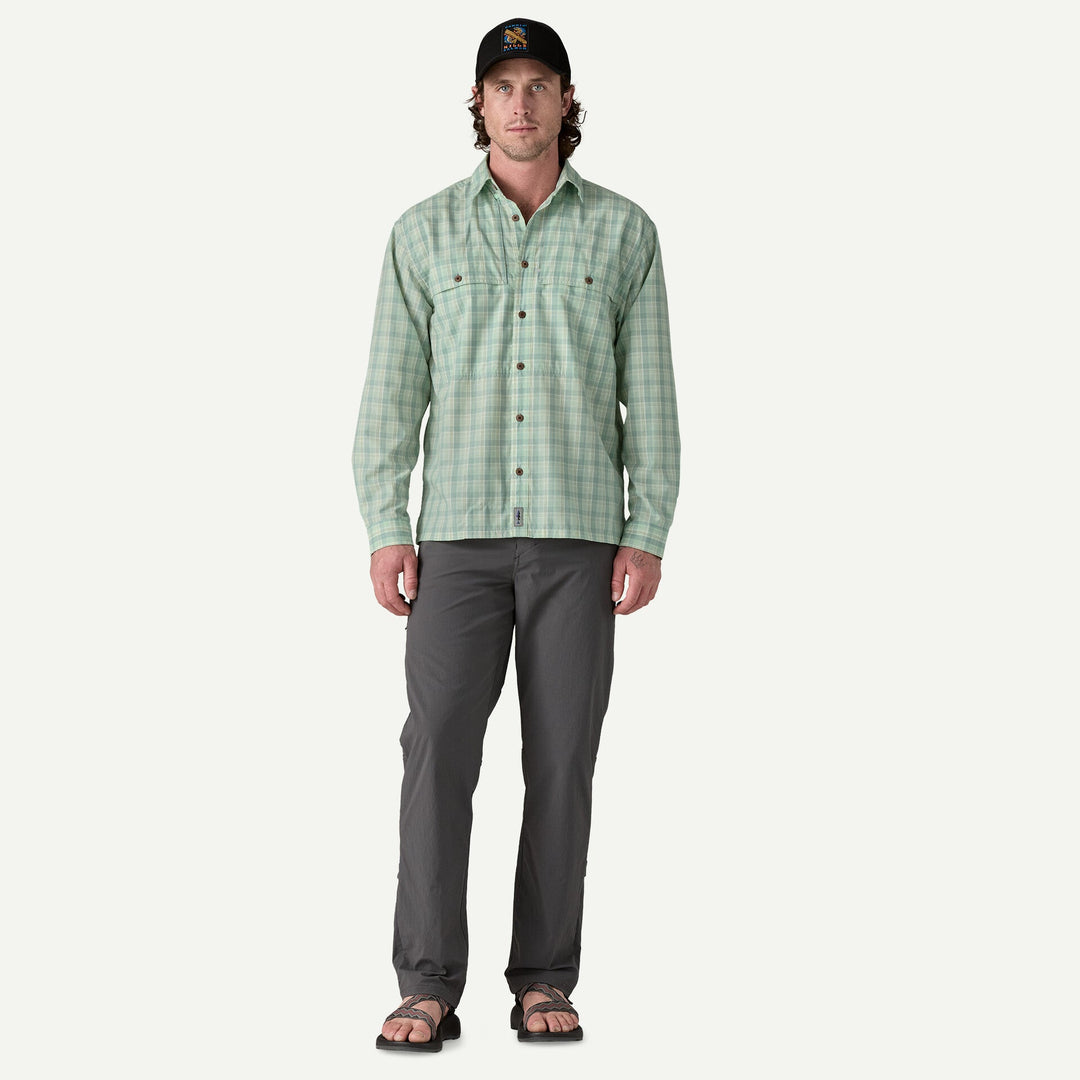 Patagonia Men's Long-Sleeved Island Hopper Shirt - Dipper: Utility Blue Sale