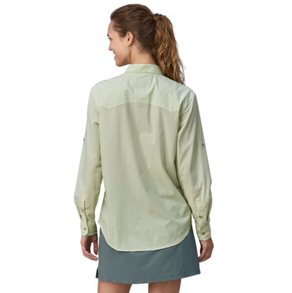Patagonia Women's Long-Sleeved Sun Stretch Shirt - Over Under Water: Wispy Green