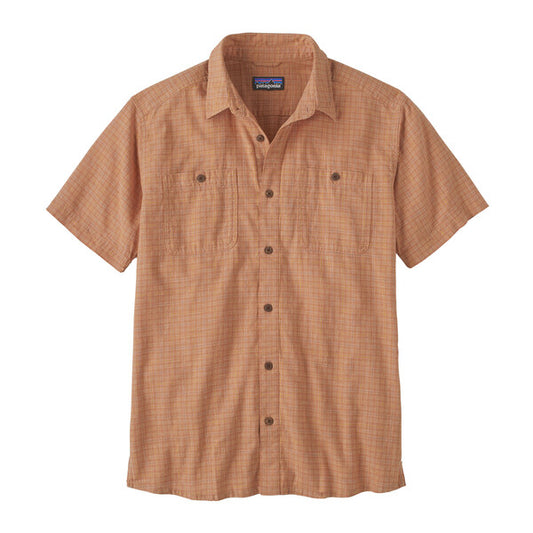 Patagonia Men's Back Step Shirt - Rainfall Plaid: Trip Brown