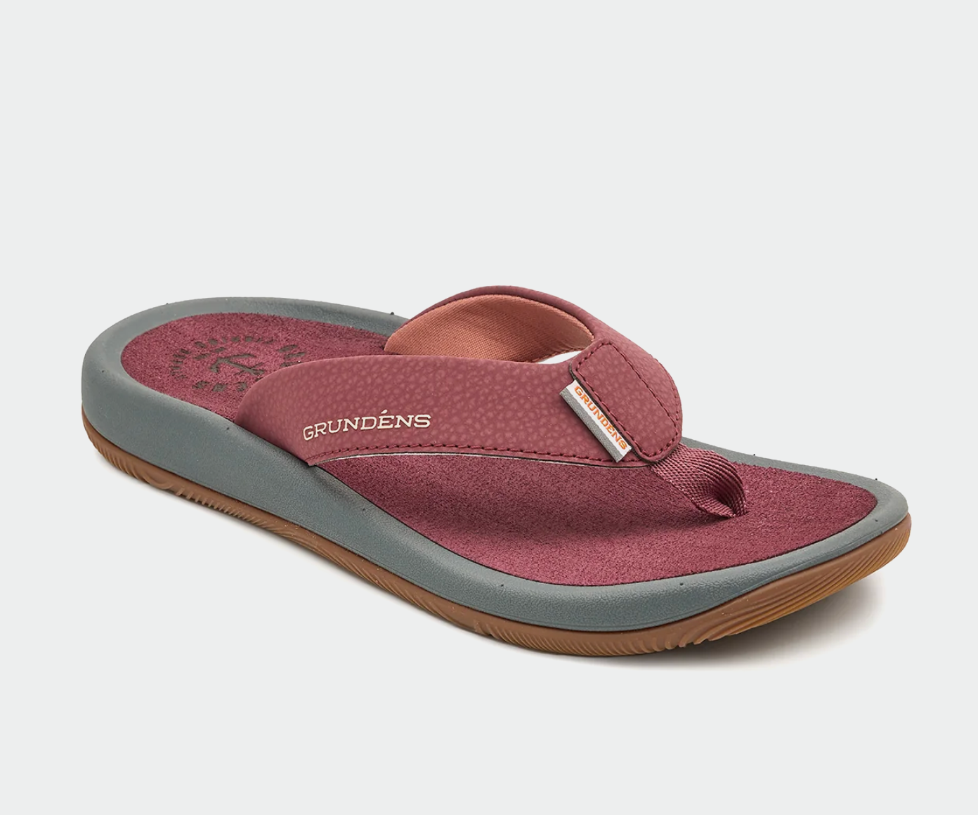 Grundens Women's Deck-Mate 3-Point Sandal - Light Mahogony