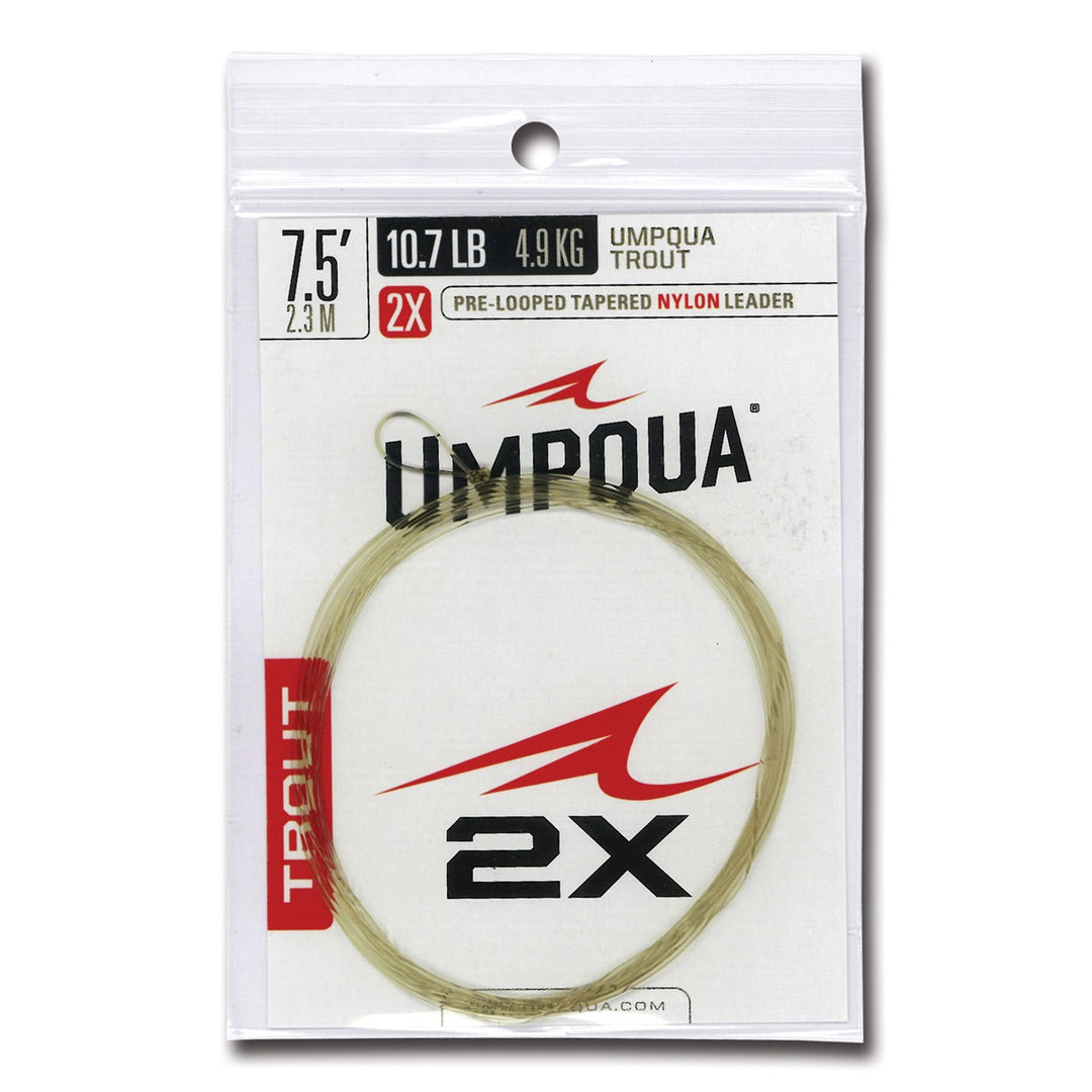 Umpqua Fly Fishing Trout Tapered 7.5' Leader - Fly Fishing