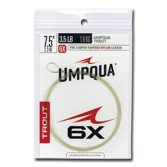 Umpqua Fly Fishing Trout Tapered 7.5' Leader - Fly Fishing