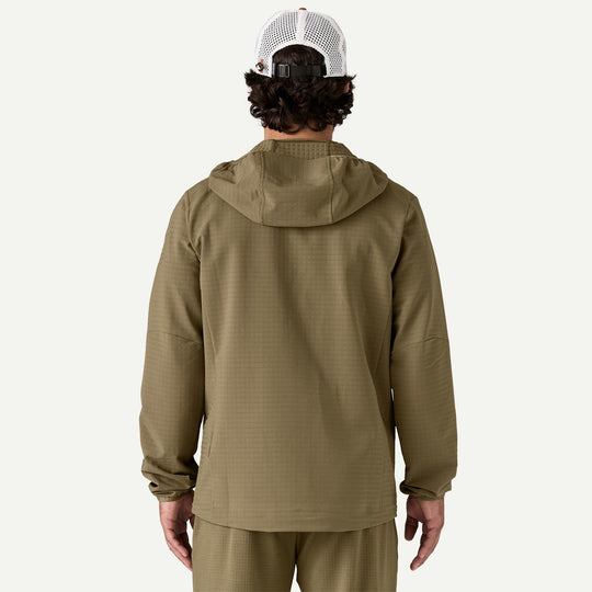 Patagonia Men's R1 TechFace Fitz Roy Trout Hoody - Sisu Brown Sale