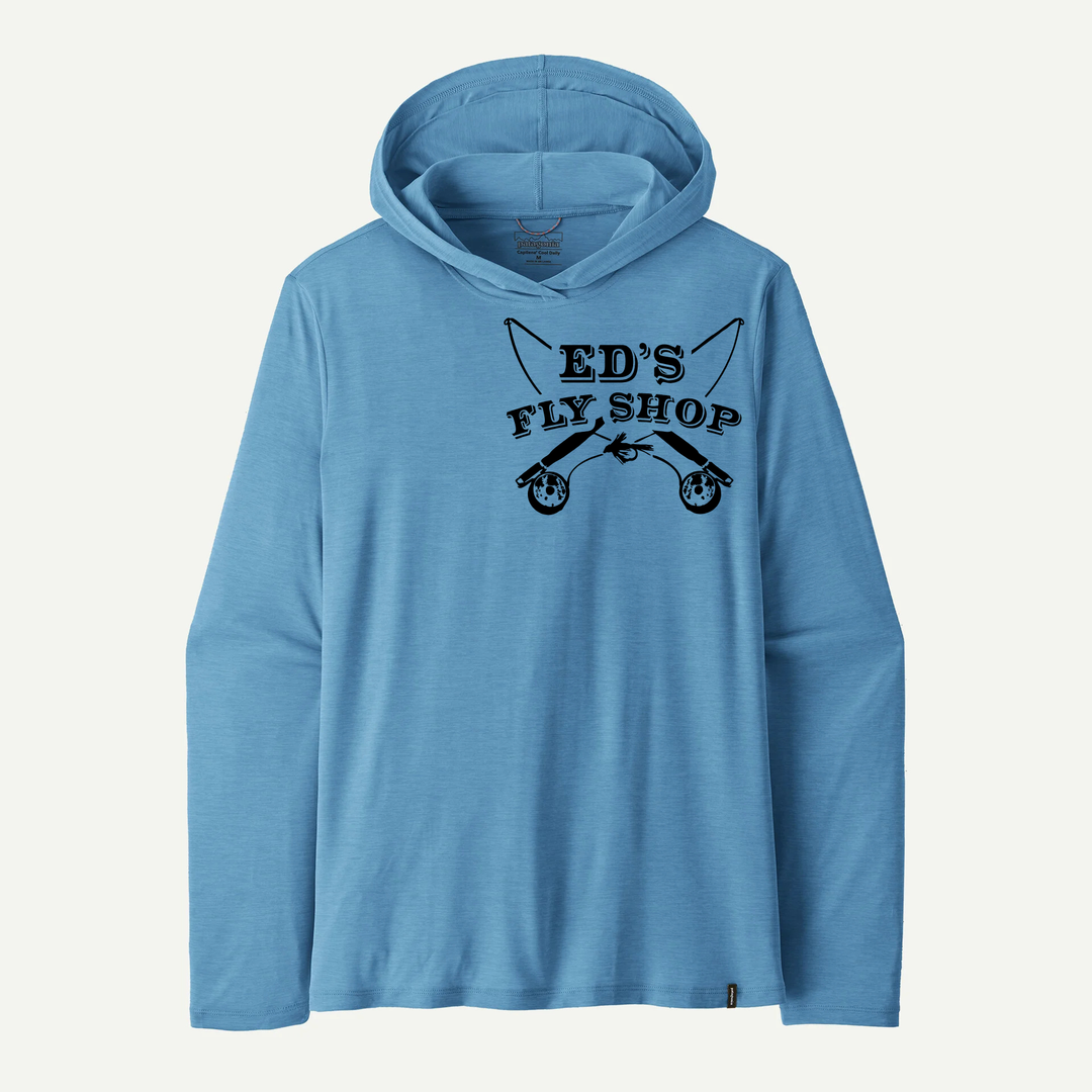 Ed's Fly Shop Logo Hoody - Patagonia Capilene Cool Daily Hoody