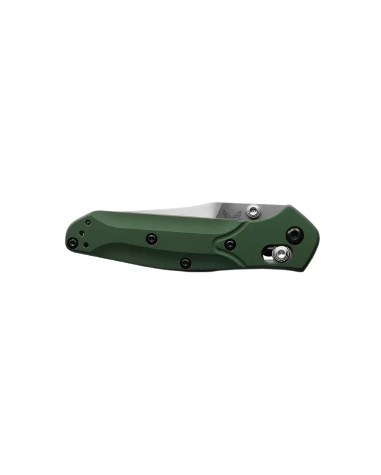 Benchmade 945 Mini Osborne green aluminum, view 2