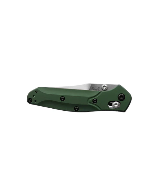 Benchmade 945 Mini Osborne green aluminum, view 2
