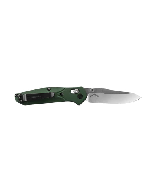 Benchmade 945 Mini Osborne green aluminum, view 3