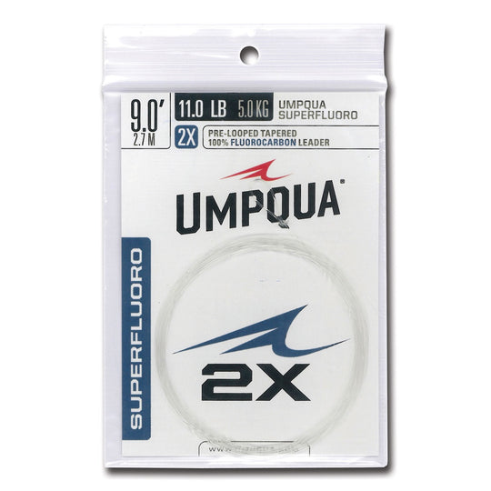 Umpqua Superfluoro 9ft Pre-Looped Tapered Leader - Fly Fishing