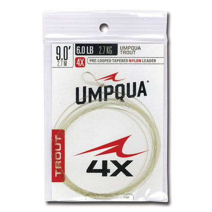Umpqua Fly Fishing Trout Tapered 9' Leader - Fly Fishing