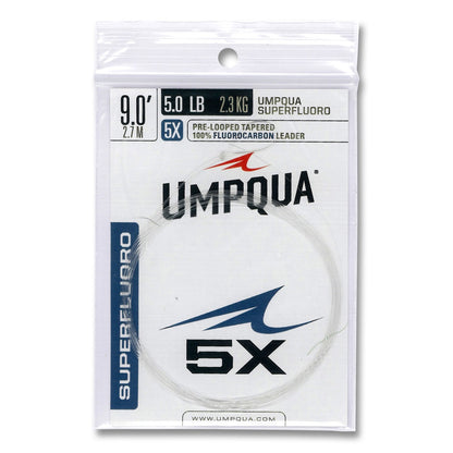 Umpqua Superfluoro 9ft Pre-Looped Tapered Leader - Fly Fishing