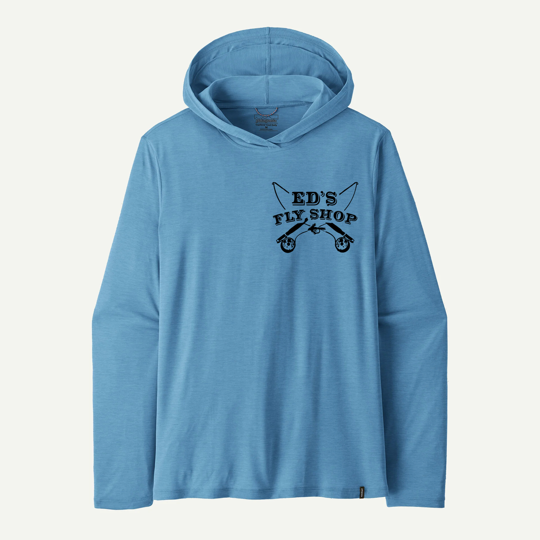 Ed's Fly Shop Logo Hoody - Patagonia Capilene Cool Daily Hoody