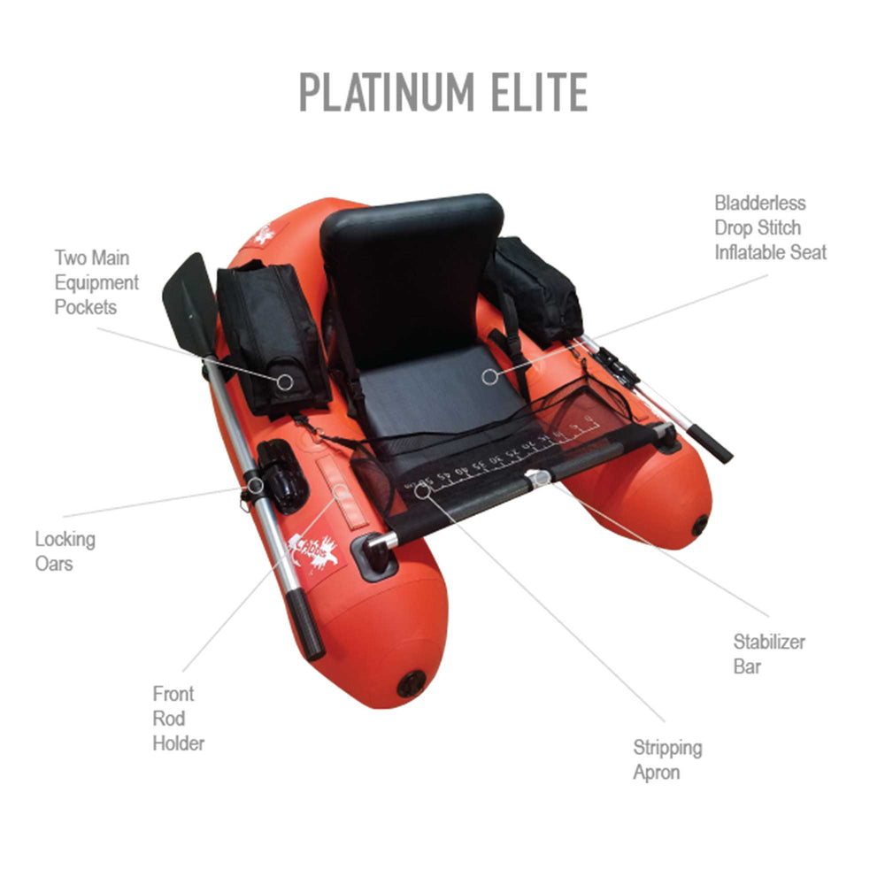 Caddis Platinum Elite Hybrid Pontoon Boat - Frameless