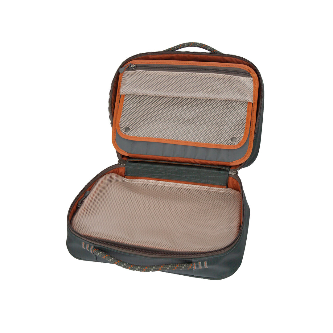 Fishpond Backwater Fly Tying Kit open interior layout