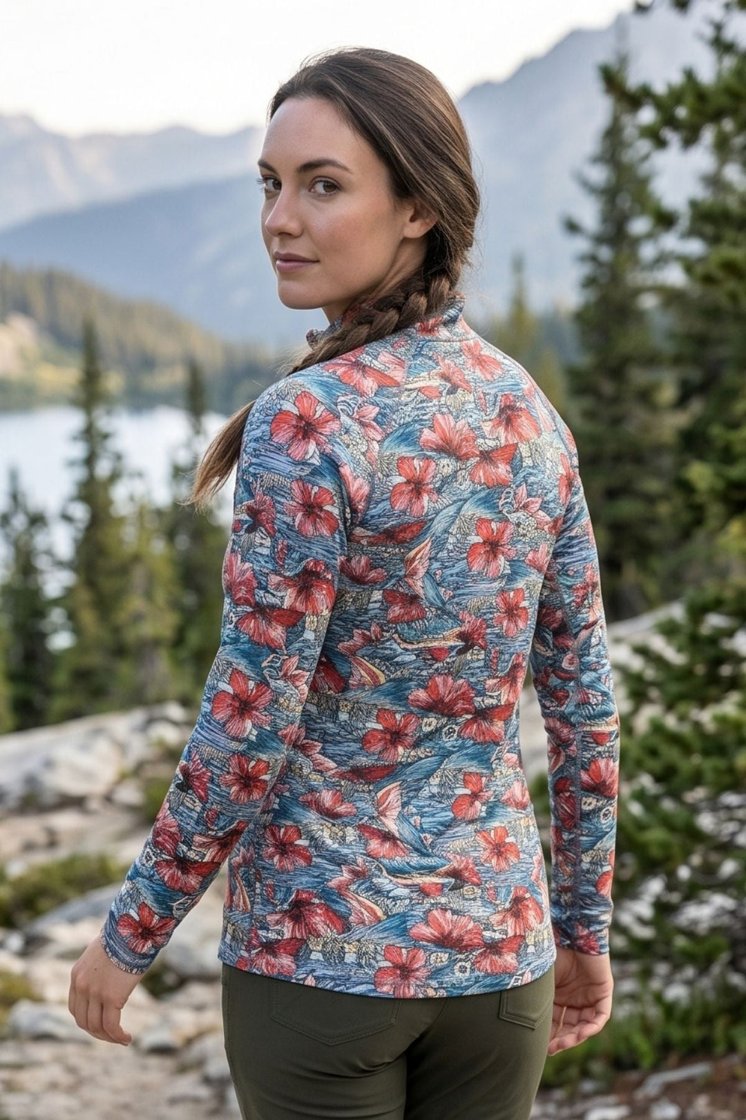 Beauty and the Bonefish 1/4 Zip Sunshirt