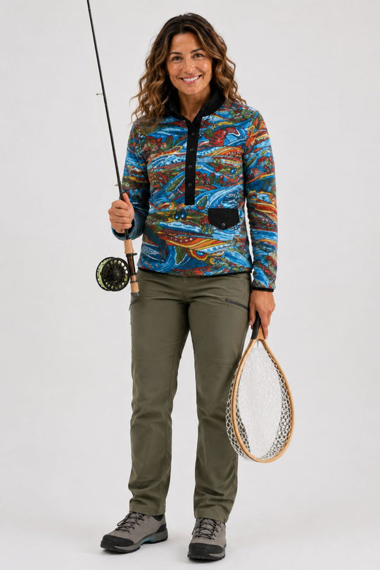 Charvana Riffle Snap Fleece
