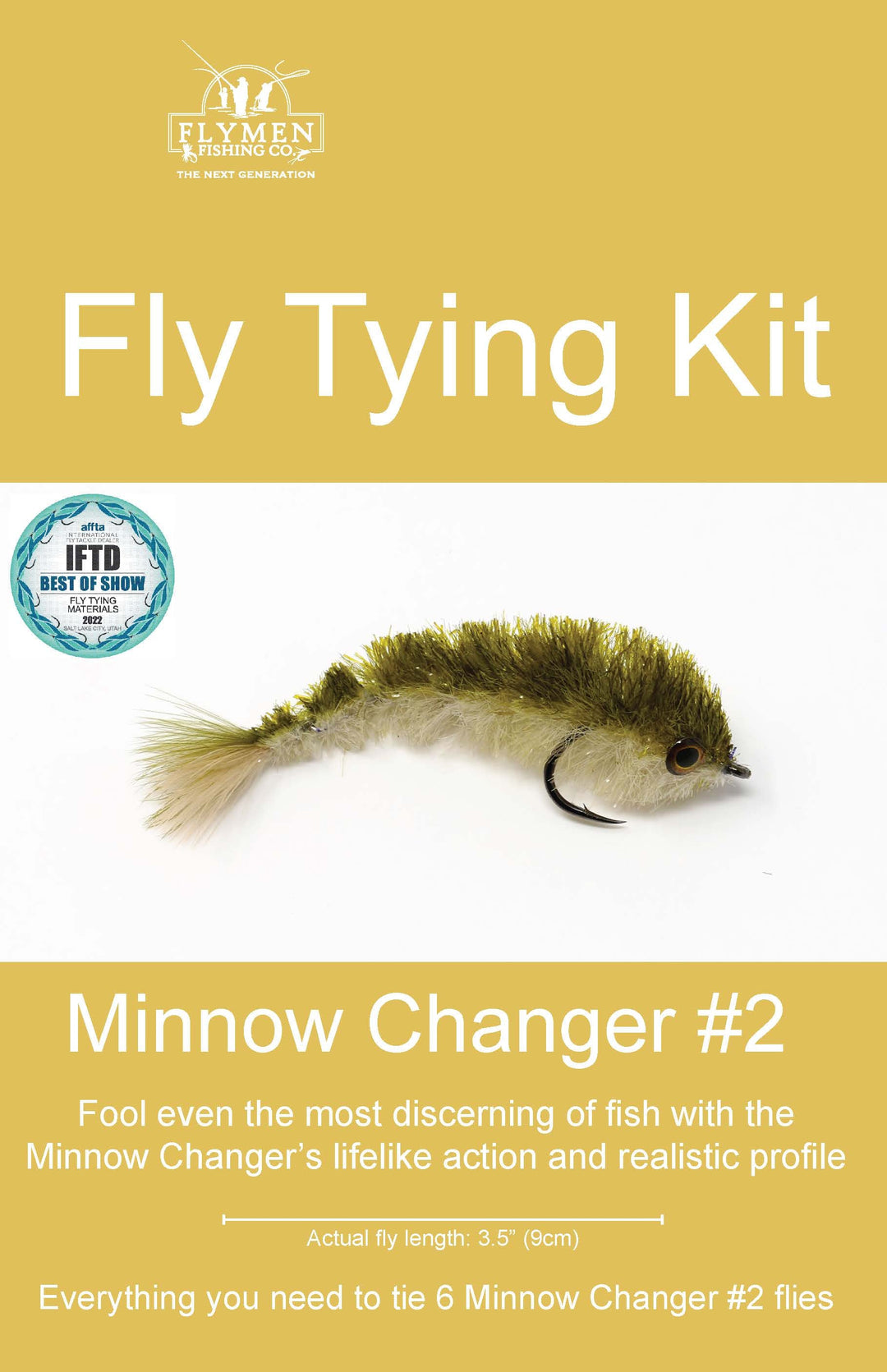 Flymen Minnow Changer #2 (Chocklett's Mini Finesse Changer) Fly Tying Kit