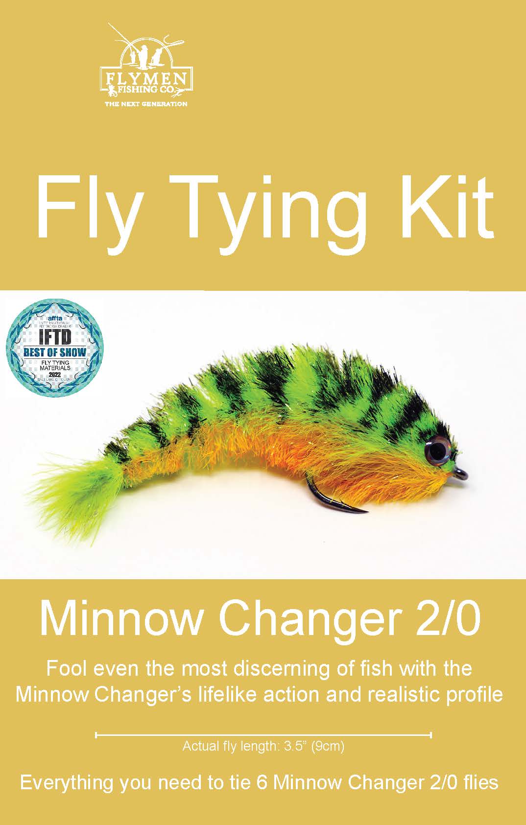 Flymen Minnow Changer 2/0 (Chocklett's Finesse Changer) Fly Tying Kit