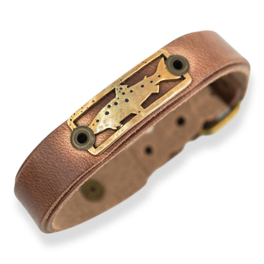 Sight Line Provisions - Bronze || Trout Stargazer - Skinny Bracelet