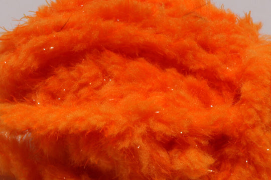Hareline Easy Egg Chenille Fl. Fire Orange