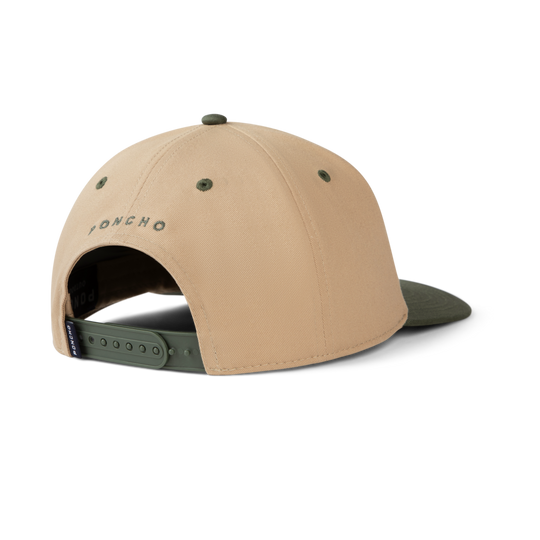Poncho Outdoors Eagle and Trout Hat - Tan Eagle and Trout Hat