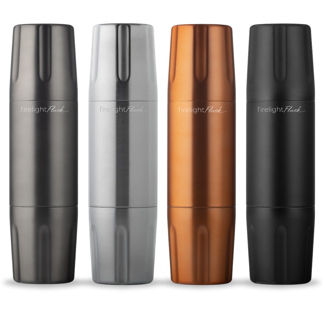 High Camp Firelight Flask 750 with magnetic tumblers